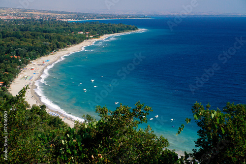 Beautiful sea shore in Greece photo