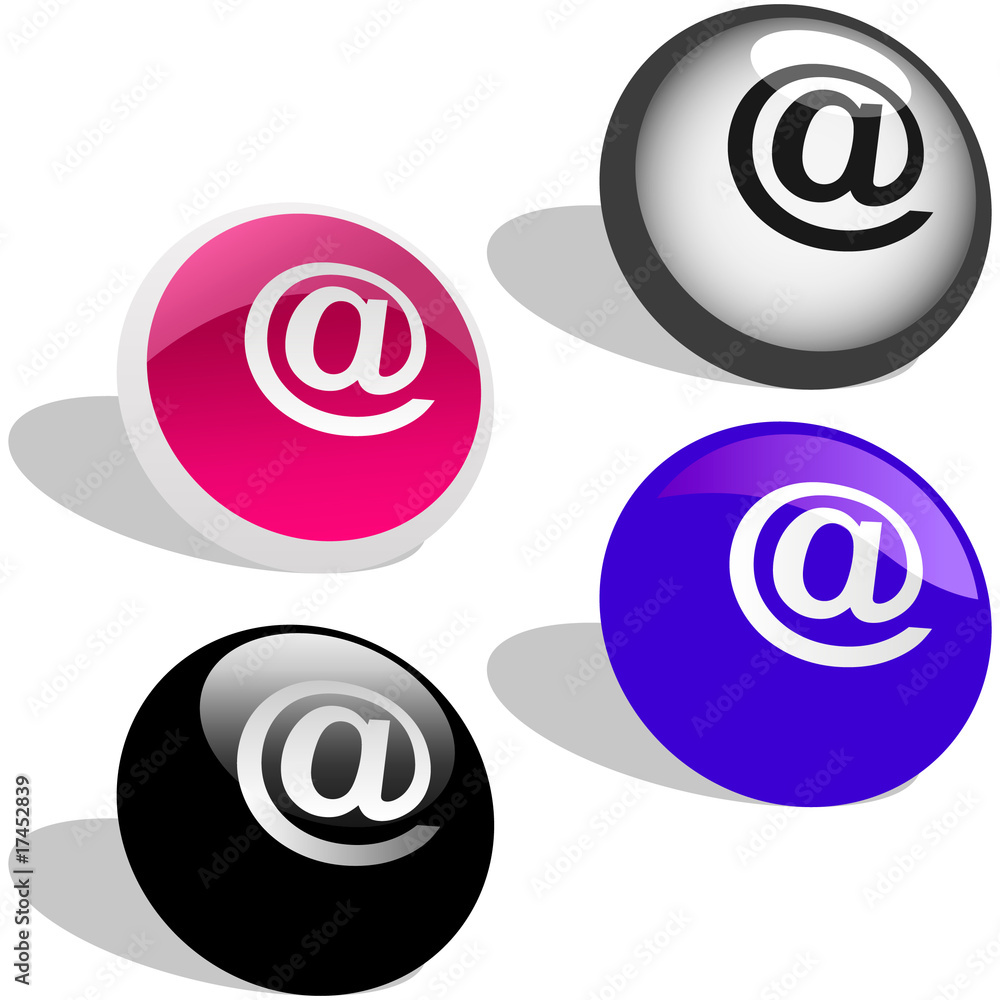 Email icons. Vector icon set.