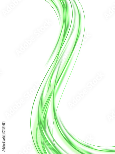 green abstract wave