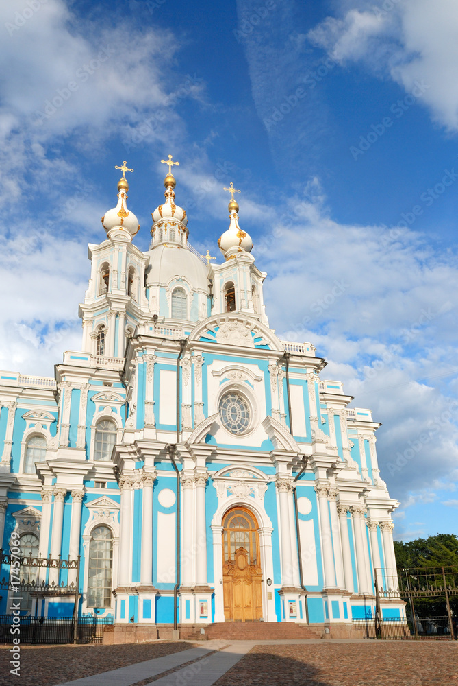 Smolny cathedral in Saint-Petersburg