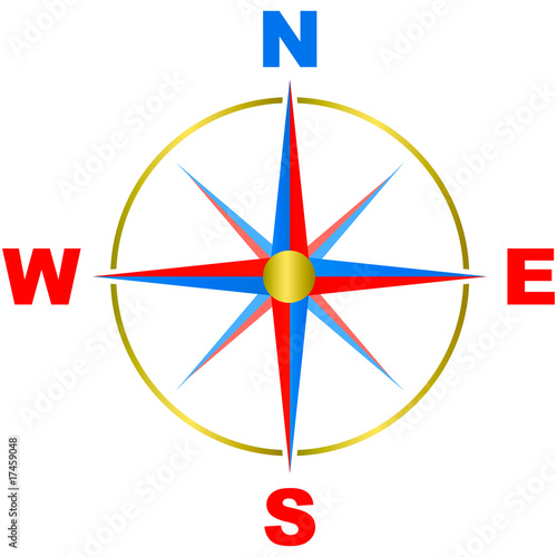 Vector compass. Graphic element.
