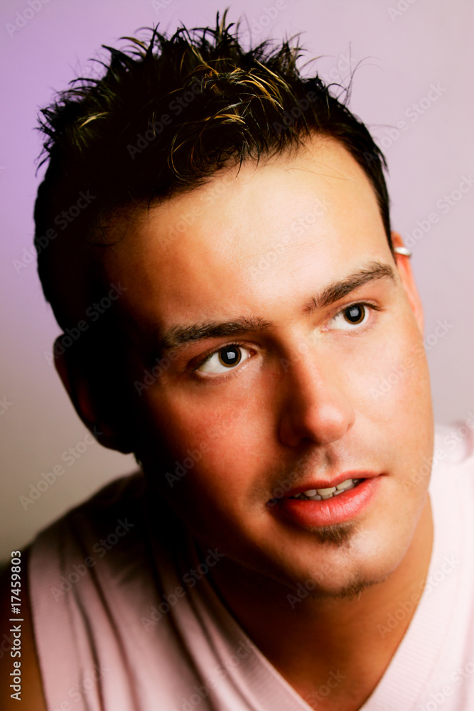 Obraz premium Portrait of young white man