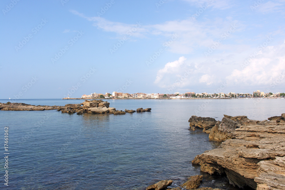 Blick auf Colonia Sant Jordi / Mallorca / Spain