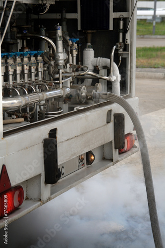 Panel of a truck for cooled liquid transportation