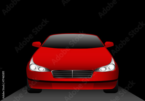 sport car isolated on the background