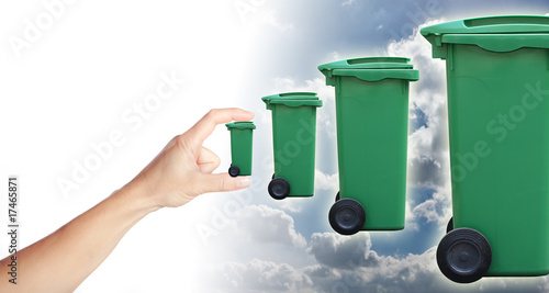 Fotografi déchet poubelle traitement augmentation filière recyclage