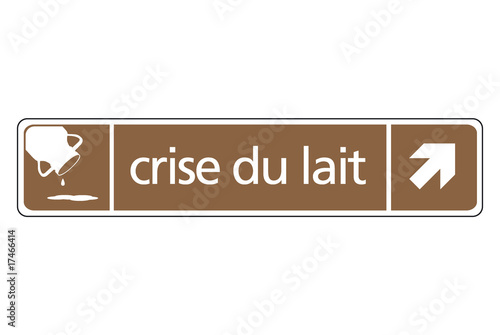 Panneau Crise du Lait