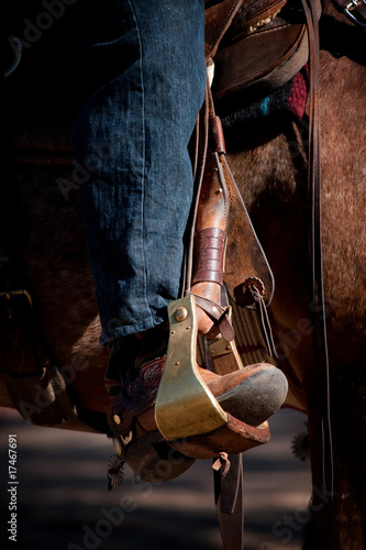 Fototapeta Naklejka Na Ścianę i Meble -  Boot in Stirrup