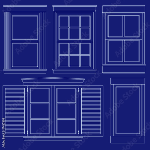 Blueprint window illustrations