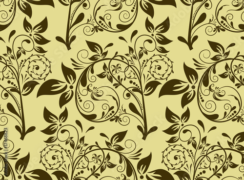 Seamless floral pattern  vector