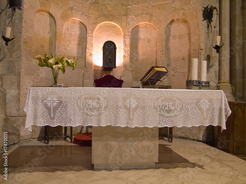 The altar of S. Giovanni Battista church. Matera.