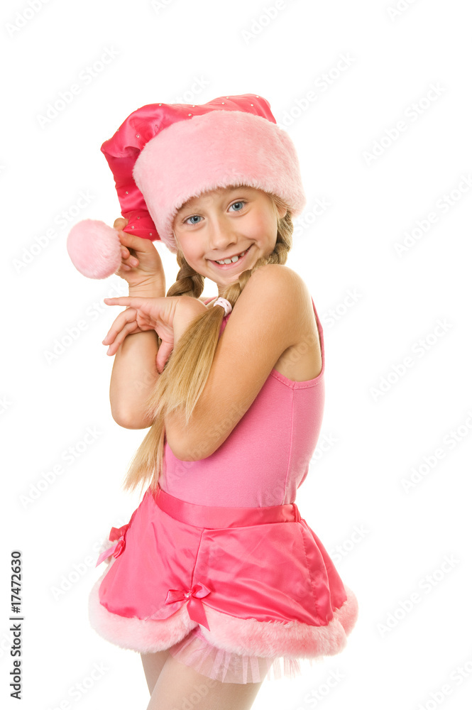 Portrait of a little christmas girl Portrait of a little christmas girl