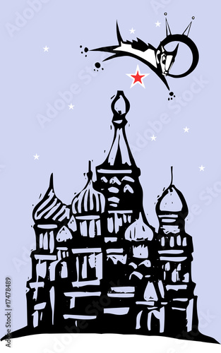 Laika over Red Square