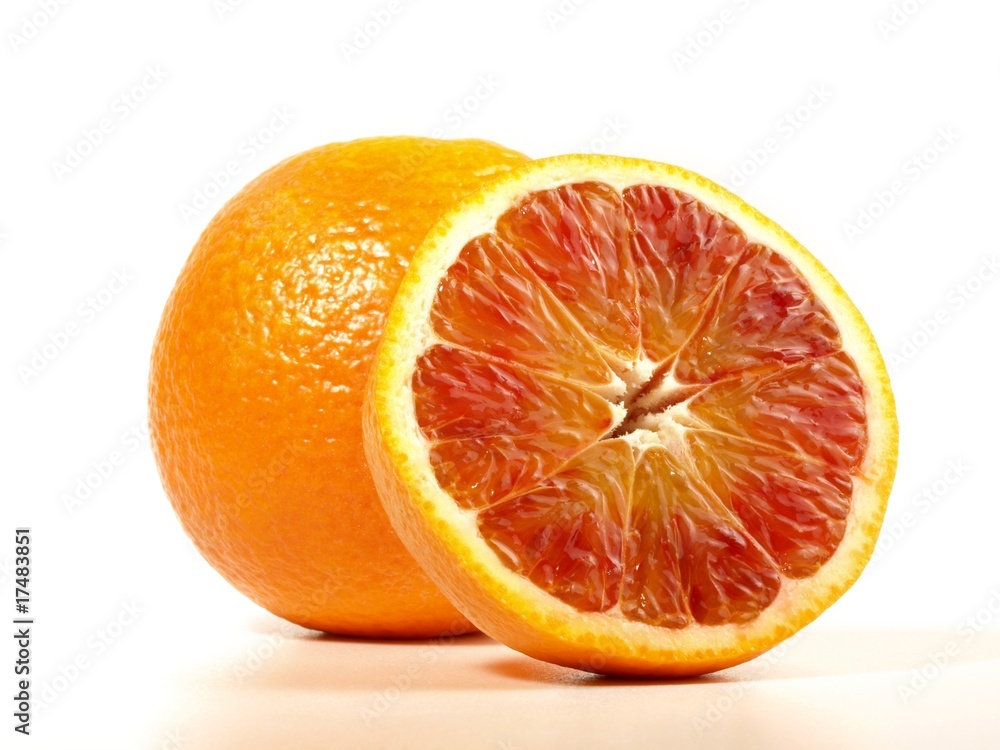 Halbierte Blutorange Halbierte Blutorange