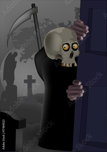 door on a cemetery
