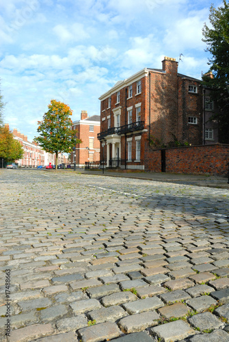 Old cobbled street photo