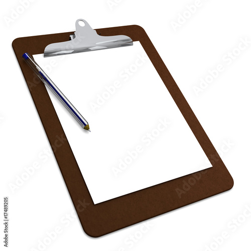 Clipboard with pen