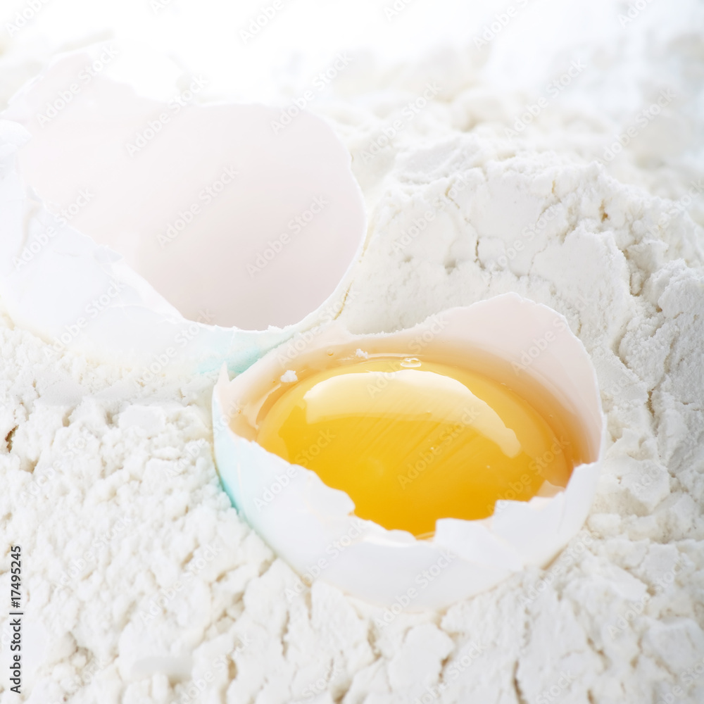 egg with flour