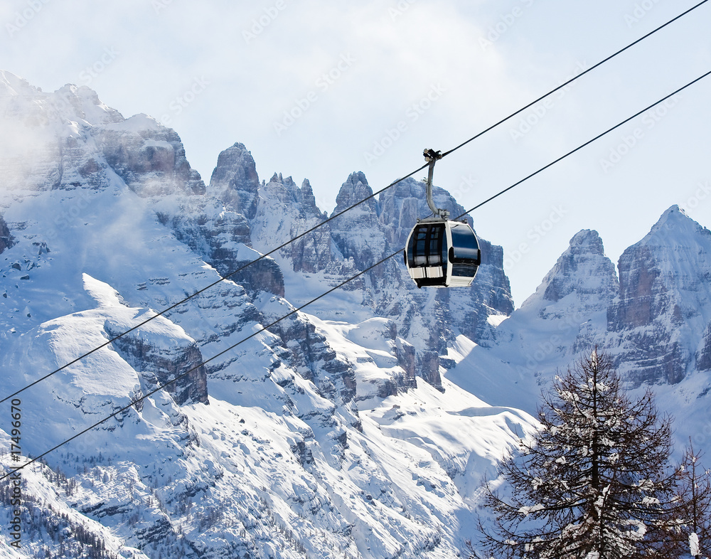 Ski resort Madonna di Campiglio. Italy