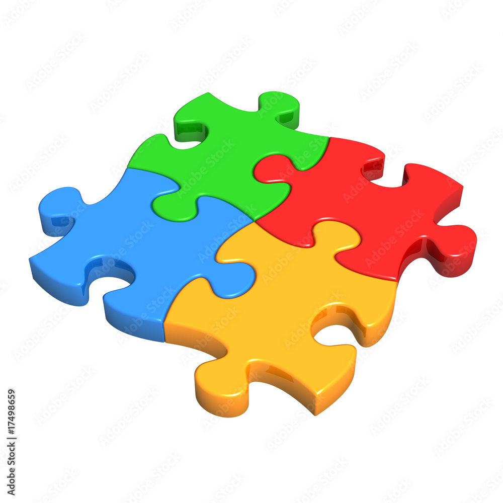 Colourful Puzzle Pieces Colourful Puzzle Pieces