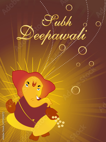illustration of subh deepawali