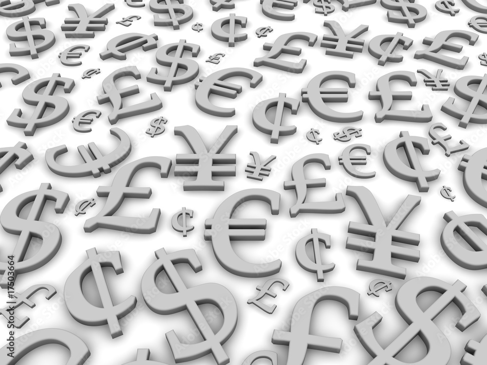 Black and white financial symbols background Stock Illustration | Adobe