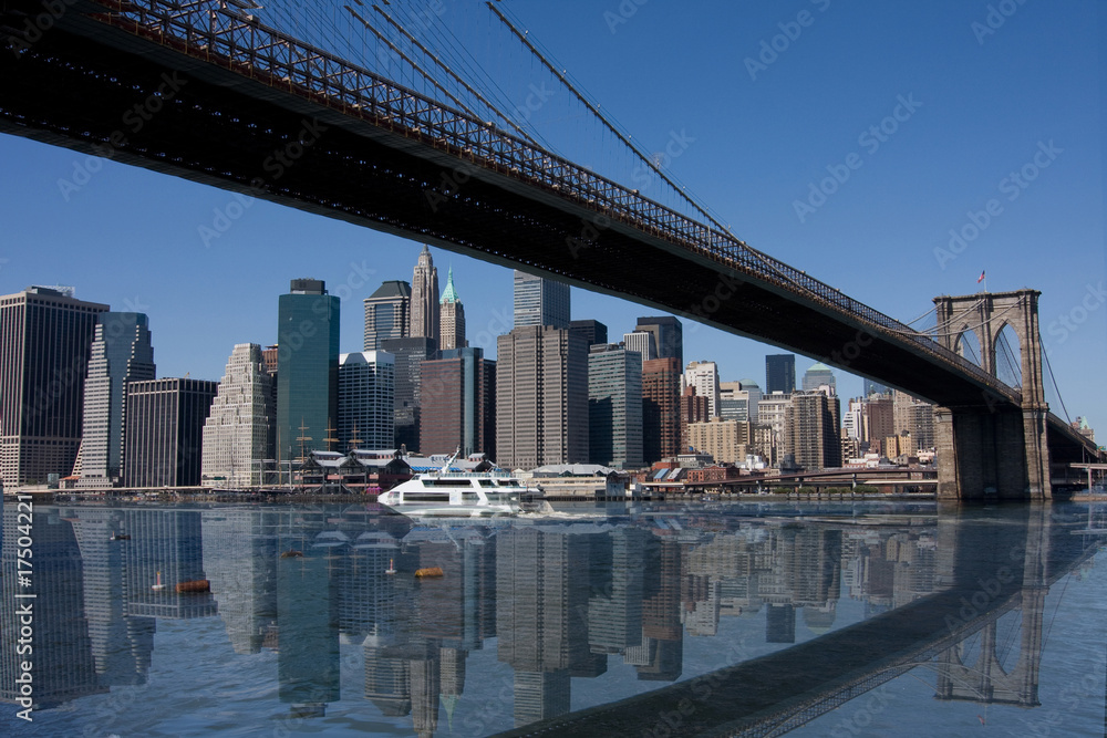 Brooklyn Bridge and Manhattan in New York City