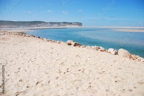 Beautiful Obidos Lagoon in Foz do Arelho, Portugal photo