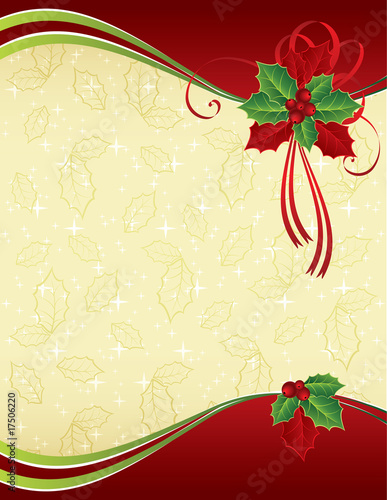 Red ang gold Christmas background