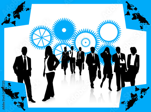 Illustration of business people