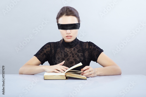 Blind reader photo