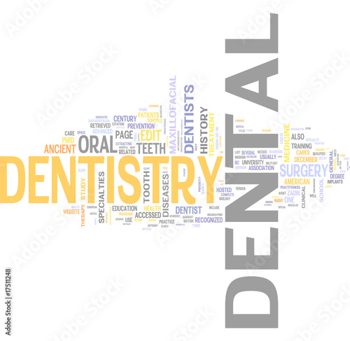 Dentistry related words collage #17511248