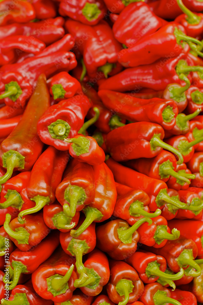 pile of red chili peppers pile of red chili peppers