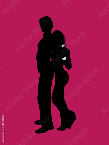 Couple Illustration Silhouette
