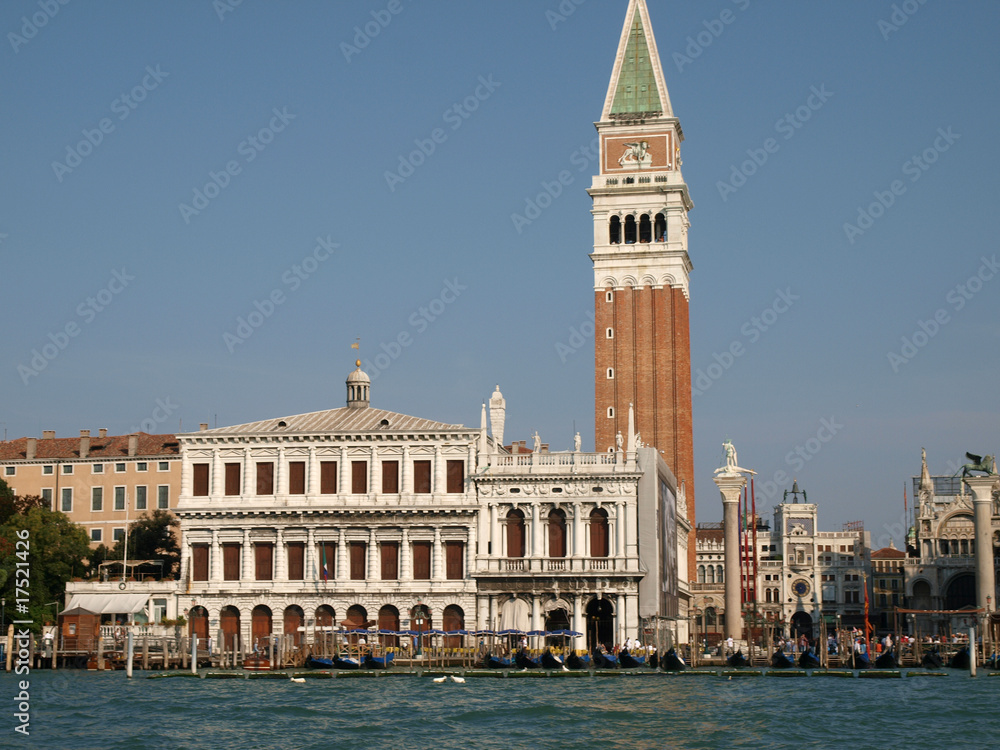 Venice - The tower of St Mark and Zecca
