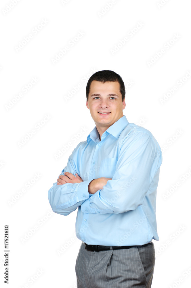 Portrait of a confident businessman isolated on white Portrait of a confident businessman isolated on white