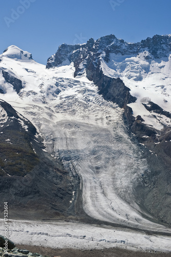 glacier at the Matterhorn in Switzerland