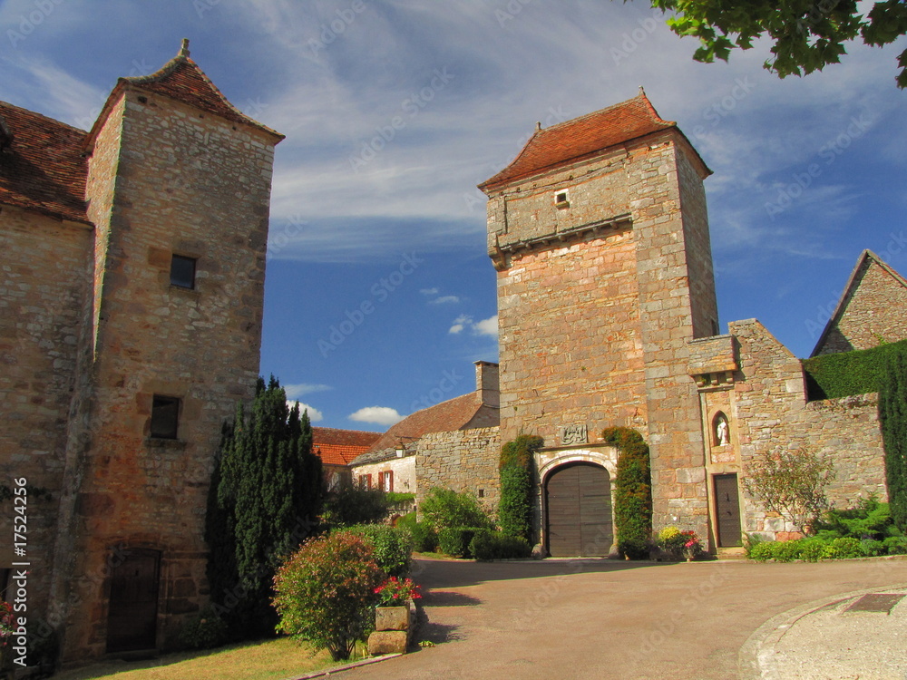 Village de Loubressac ; Quercy, Périgord, Limousin,