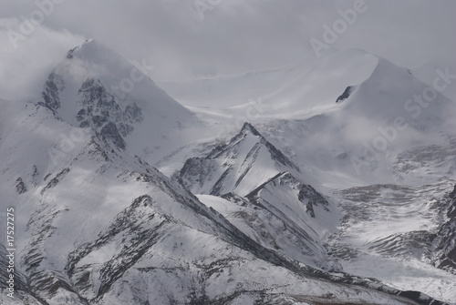 snow mountains in west China photo