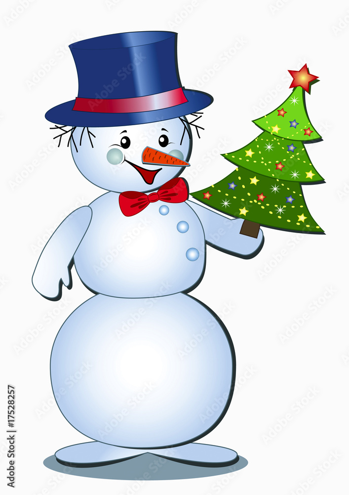Funny snowman. Funny snowman.