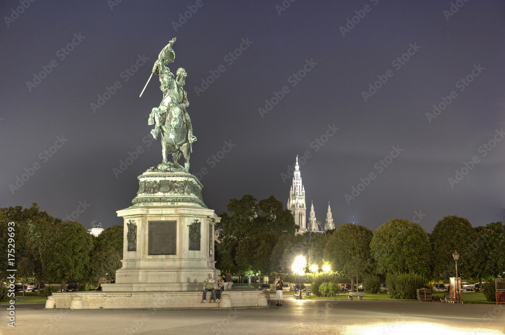 Fototapeta premium Blick auf das Rathaus