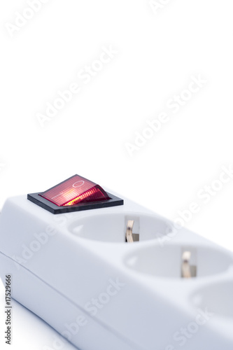 Steckerleiste, eingeschaltet