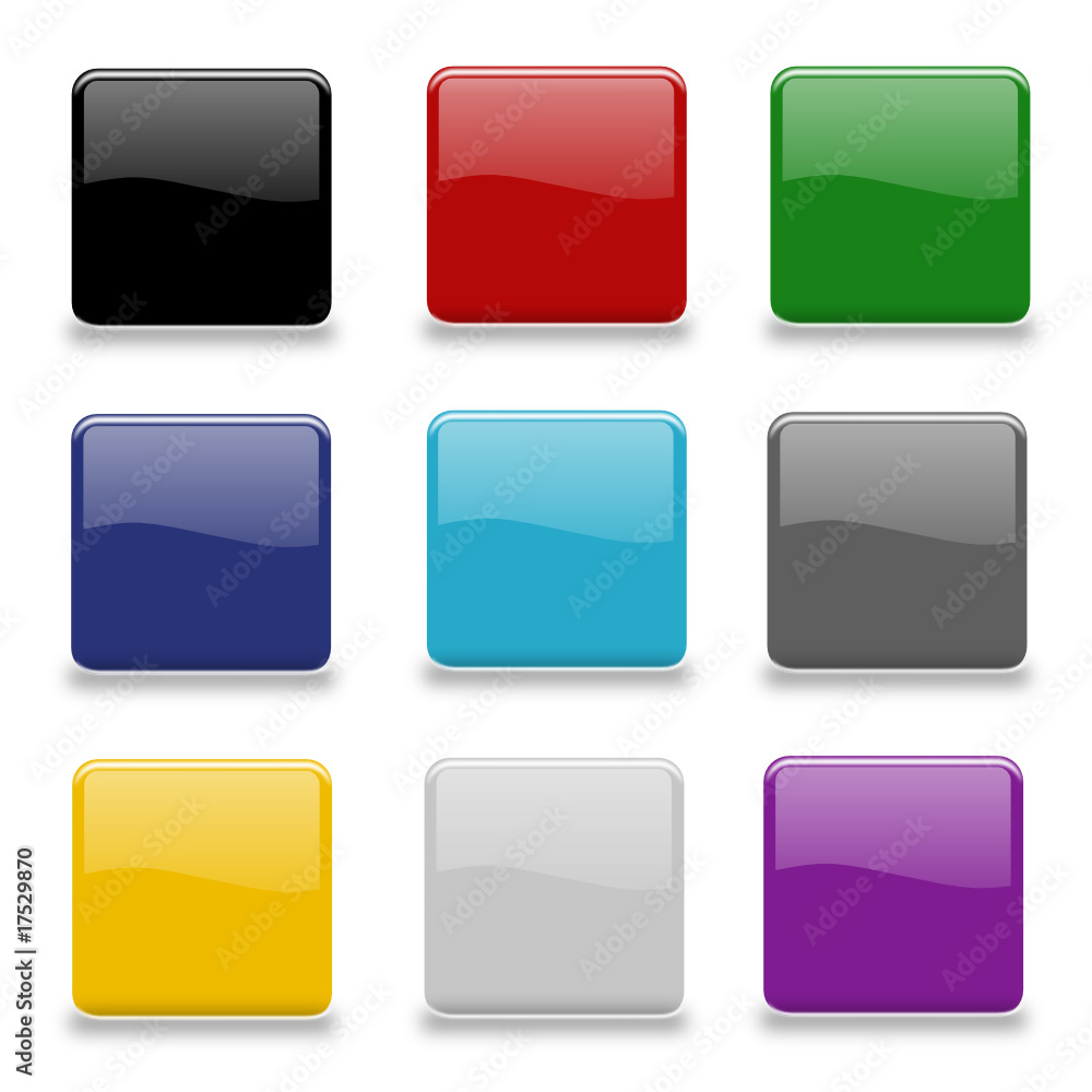 Vektor Buttons blank Vektor Buttons blank