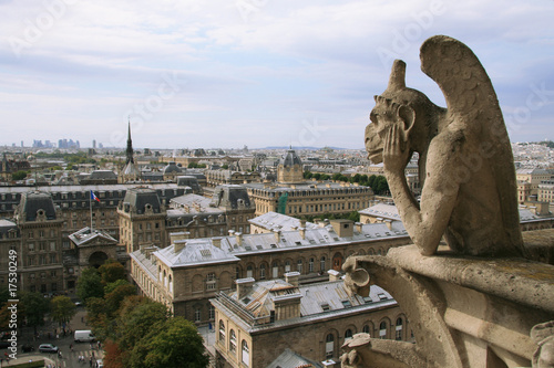 Cityscape from Notre Dame de Paris