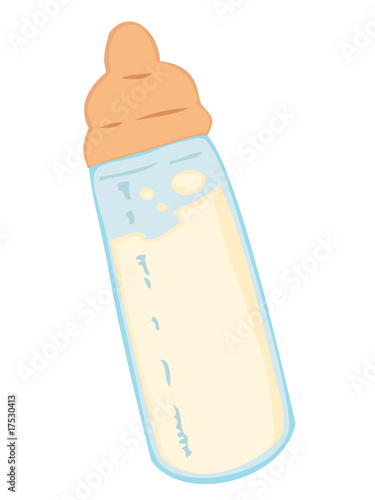 Baby Bottle Filled with Milk