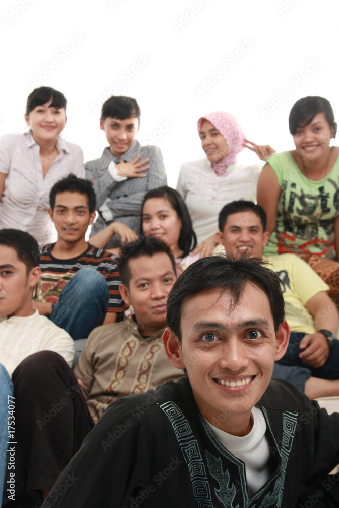 group of young people group of young people