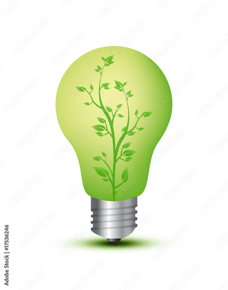 Light bulb with plant Light bulb with plant
