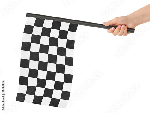 Checkered final flag