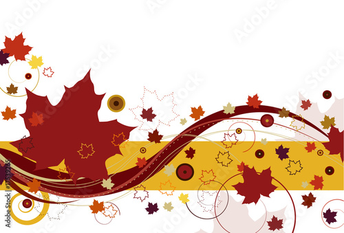 Autumn Leaves in Red