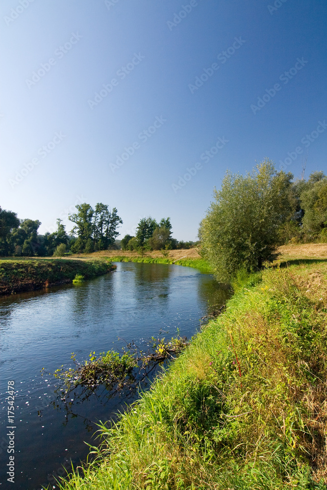 Summer day on the riverside